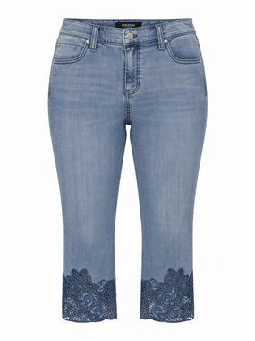 Liverpool Women's Hannah Crop Flare Jeans 10/30 Blue